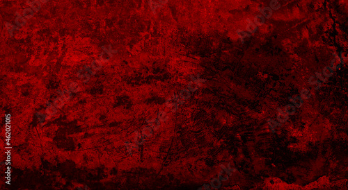 Abstract watercolor Beautiful red Grunge Decorative texture as background landscape Wall Background. Trendy texture paint background.Art Rough Stylised brush stroke Texture Banner With Space For Text