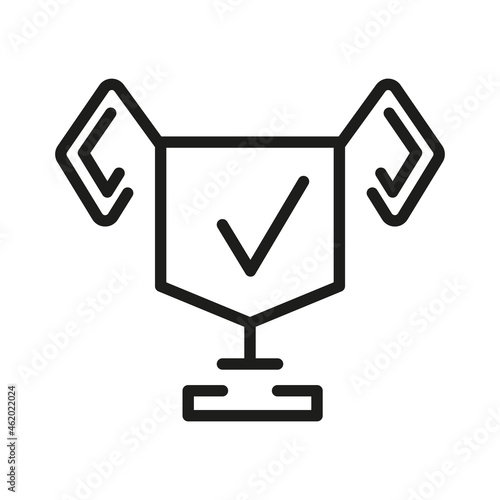 Vector Line Icon Related Award, Cup, Winner, Trophy