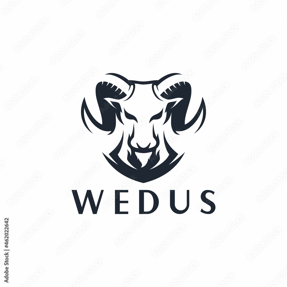 goat logo template