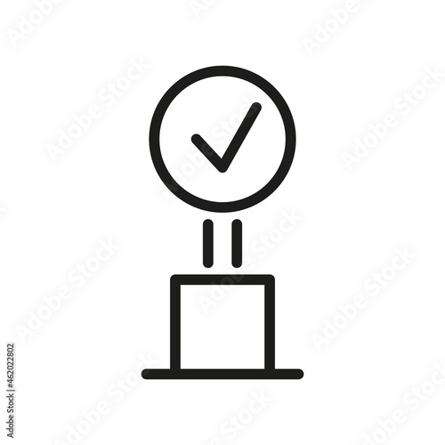 Vector Line Icon Related Award, Cup, Winner, Trophy