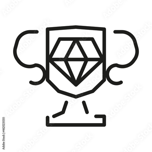 Vector Line Icon Related Award, Cup, Winner, Trophy