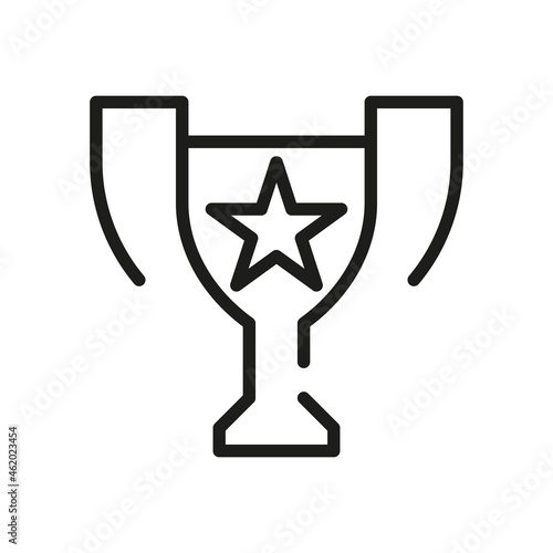 Vector Line Icon Related Award, Cup, Winner, Trophy