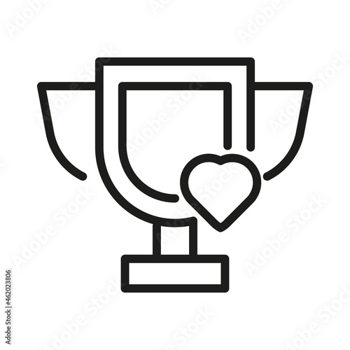 Vector Line Icon Related Award, Cup, Winner, Trophy
