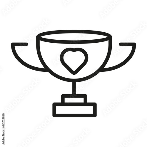 Vector Line Icon Related Award, Cup, Winner, Trophy