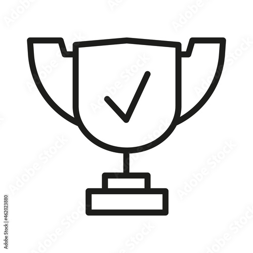 Vector Line Icon Related Award, Cup, Winner, Trophy