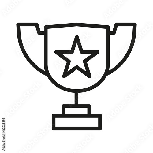 Vector Line Icon Related Award, Cup, Winner, Trophy