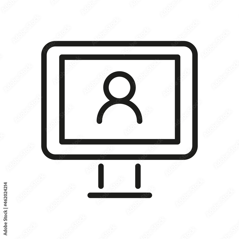 Computer Icon Isolated On White Background. Monitor Symbol Modern, Simple, Vector, Icon For Website Design, Mobile APP, UI. Vector Illustration Computer Icon Isolated On White Background. Monitor Symbol Modern, Simple, Vector, Icon For Website Design, Mobile APP, UI. Vector Illustration