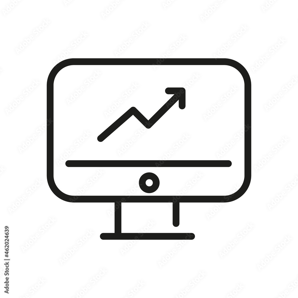 Computer Icon Isolated On White Background. Monitor Symbol Modern, Simple, Vector, Icon For Website Design, Mobile APP, UI. Vector Illustration Computer Icon Isolated On White Background. Monitor Symbol Modern, Simple, Vector, Icon For Website Design, Mobile APP, UI. Vector Illustration
