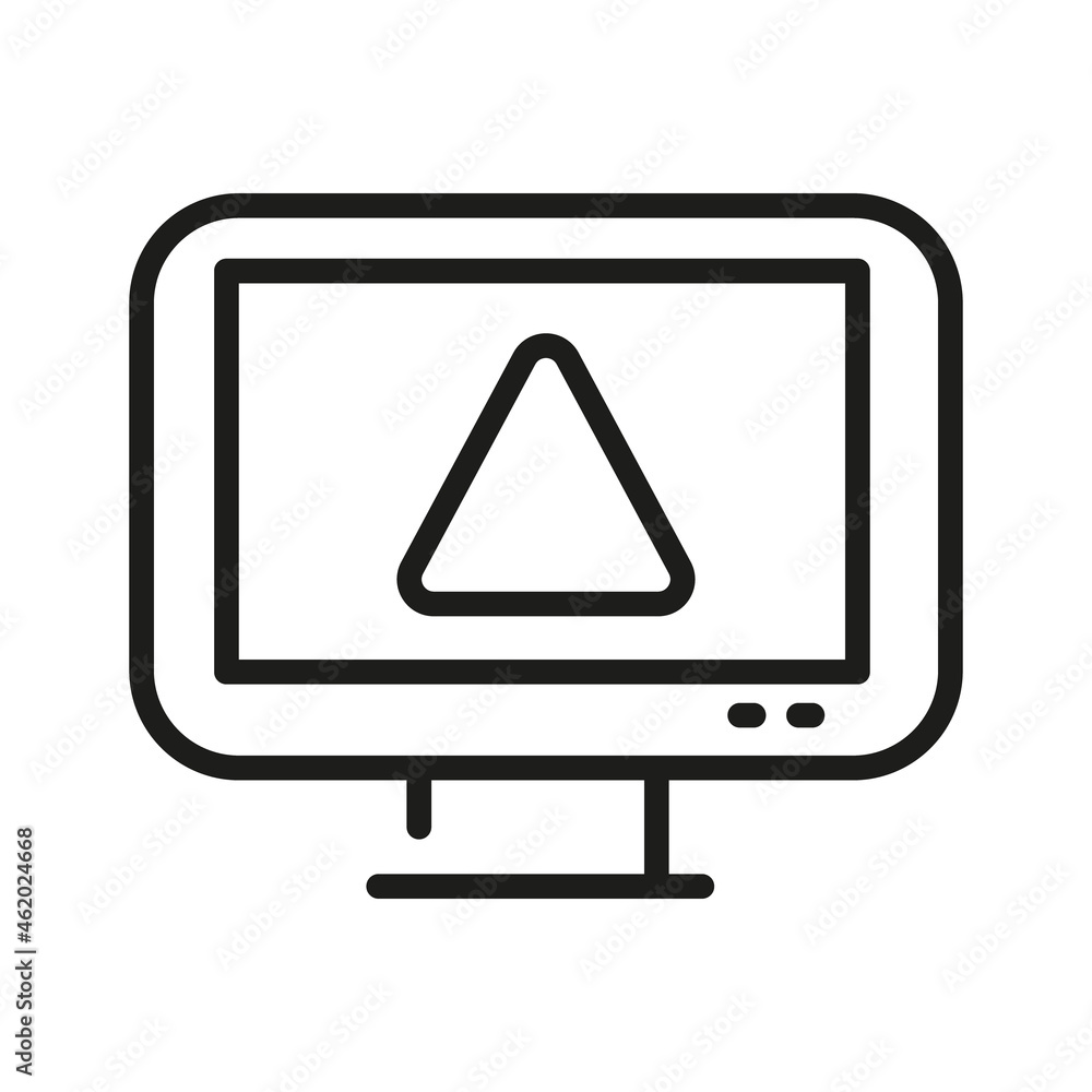 Computer Icon Isolated On White Background. Monitor Symbol Modern, Simple, Vector, Icon For Website Design, Mobile APP, UI. Vector Illustration Computer Icon Isolated On White Background. Monitor Symbol Modern, Simple, Vector, Icon For Website Design, Mobile APP, UI. Vector Illustration