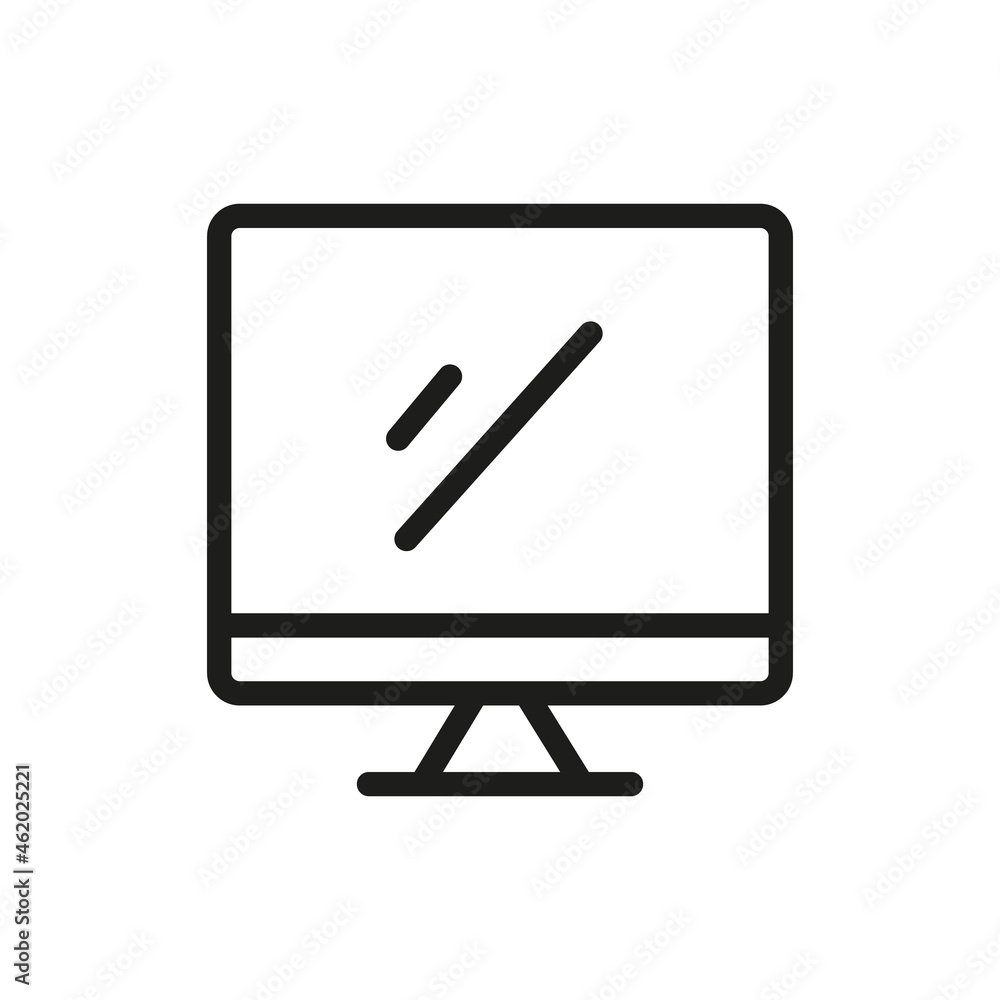 Computer Icon Isolated On White Background. Monitor Symbol Modern, Simple, Vector, Icon For Website Design, Mobile APP, UI. Vector Illustration Computer Icon Isolated On White Background. Monitor Symbol Modern, Simple, Vector, Icon For Website Design, Mobile APP, UI. Vector Illustration