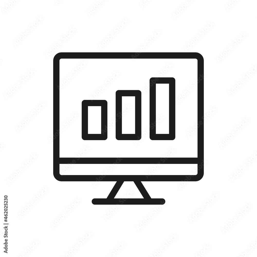 Computer Icon Isolated On White Background. Monitor Symbol Modern, Simple, Vector, Icon For Website Design, Mobile APP, UI. Vector Illustration Computer Icon Isolated On White Background. Monitor Symbol Modern, Simple, Vector, Icon For Website Design, Mobile APP, UI. Vector Illustration