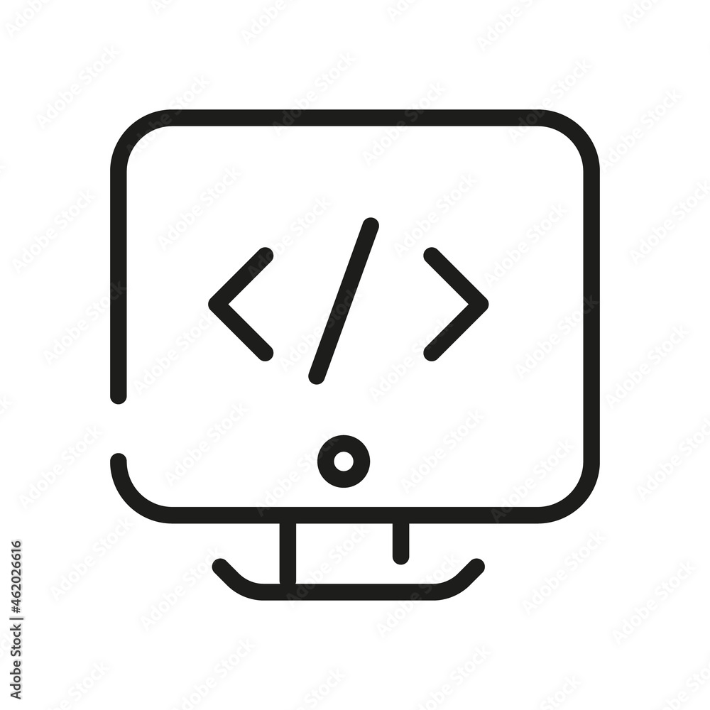 Computer Icon Isolated On White Background. Monitor Symbol Modern, Simple, Vector, Icon For Website Design, Mobile APP, UI. Vector Illustration Computer Icon Isolated On White Background. Monitor Symbol Modern, Simple, Vector, Icon For Website Design, Mobile APP, UI. Vector Illustration