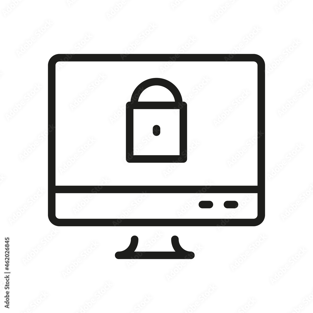 Computer Icon Isolated On White Background. Monitor Symbol Modern, Simple, Vector, Icon For Website Design, Mobile APP, UI. Vector Illustration Computer Icon Isolated On White Background. Monitor Symbol Modern, Simple, Vector, Icon For Website Design, Mobile APP, UI. Vector Illustration