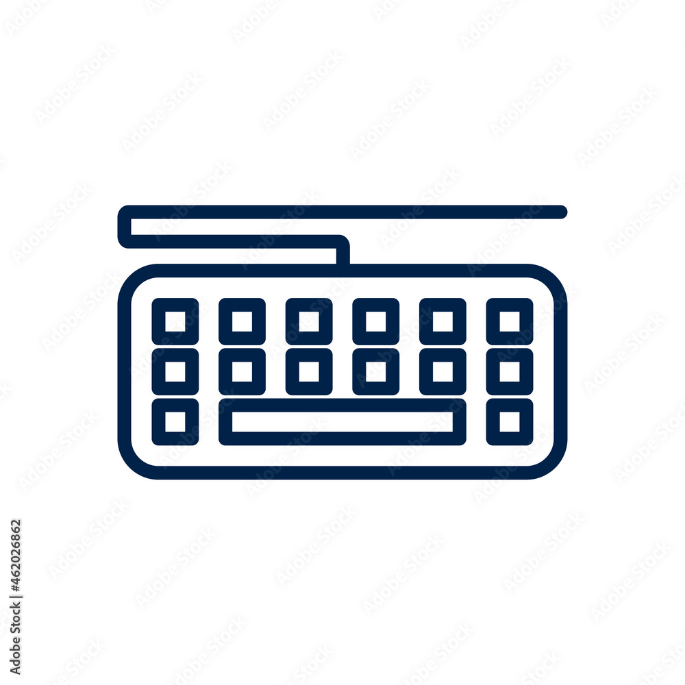 Computer Keyboard icon logo template isolated on white background. Computer Keyboard icon logo template isolated on white background.
