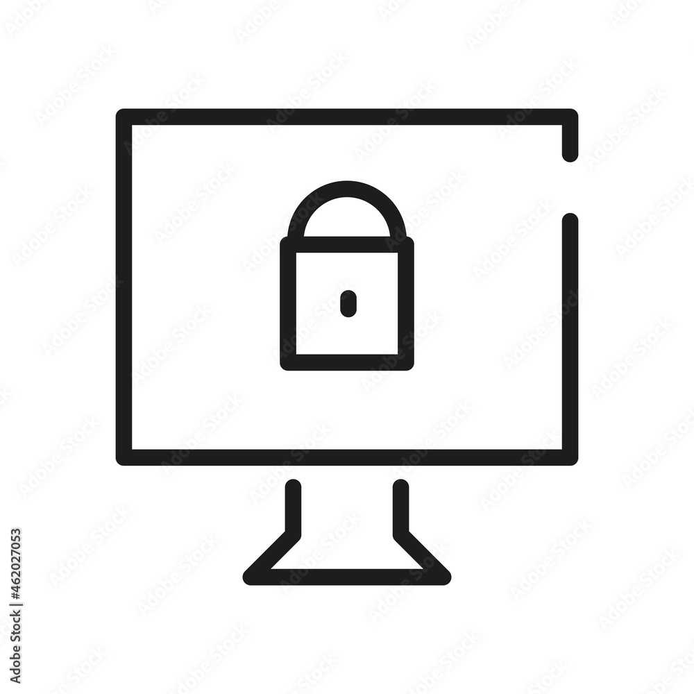 Computer Icon Isolated On White Background. Monitor Symbol Modern, Simple, Vector, Icon For Website Design, Mobile APP, UI. Vector Illustration Computer Icon Isolated On White Background. Monitor Symbol Modern, Simple, Vector, Icon For Website Design, Mobile APP, UI. Vector Illustration