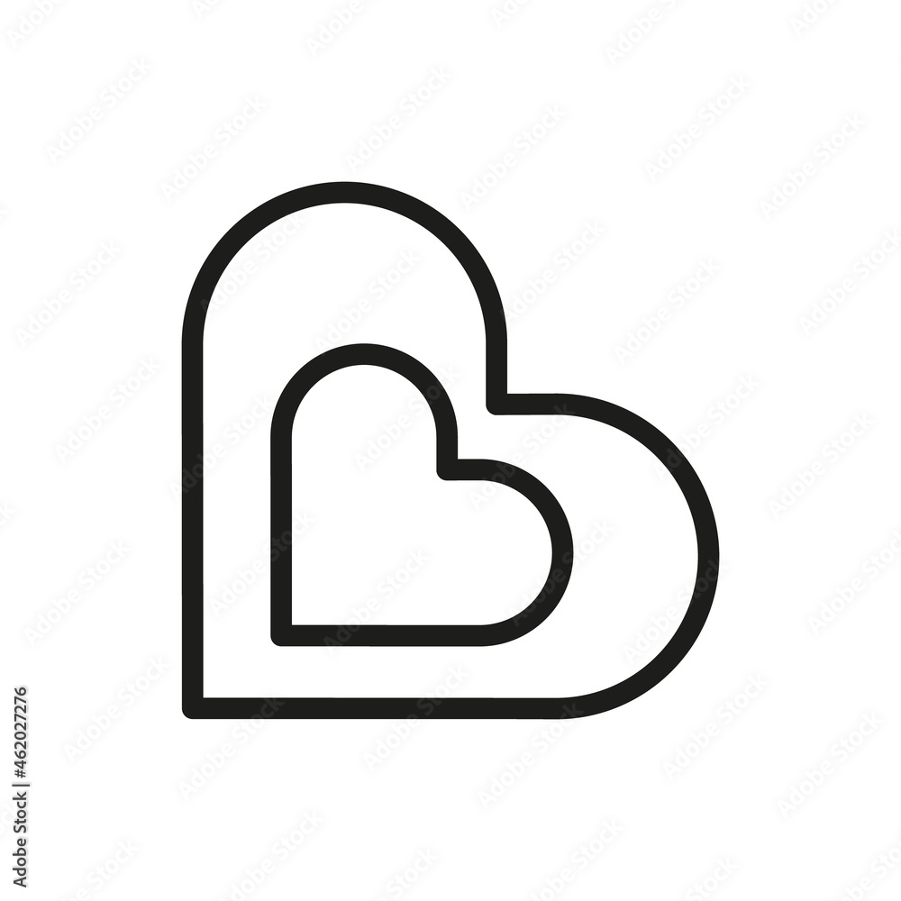 Vector Line Icon Related Heart, Love, Friendship Vector Line Icon Related Heart, Love, Friendship