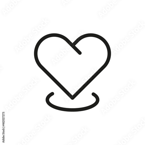 Vector Line Icon Related Heart, Love, Friendship