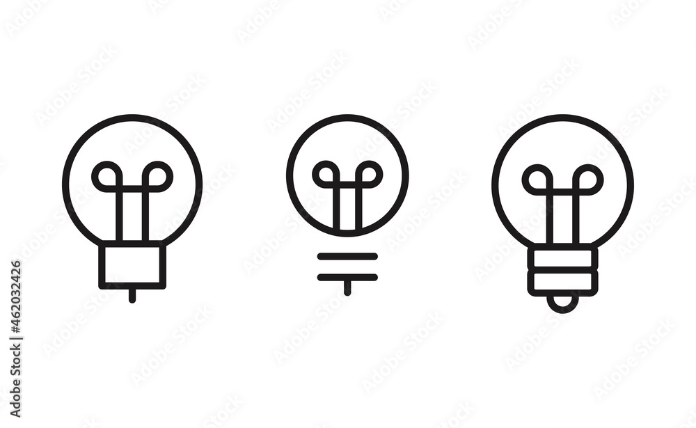 Idea symbol. Electric lamp vector icons. Light bulbs. Idea symbol. Electric lamp vector icons. Light bulbs.