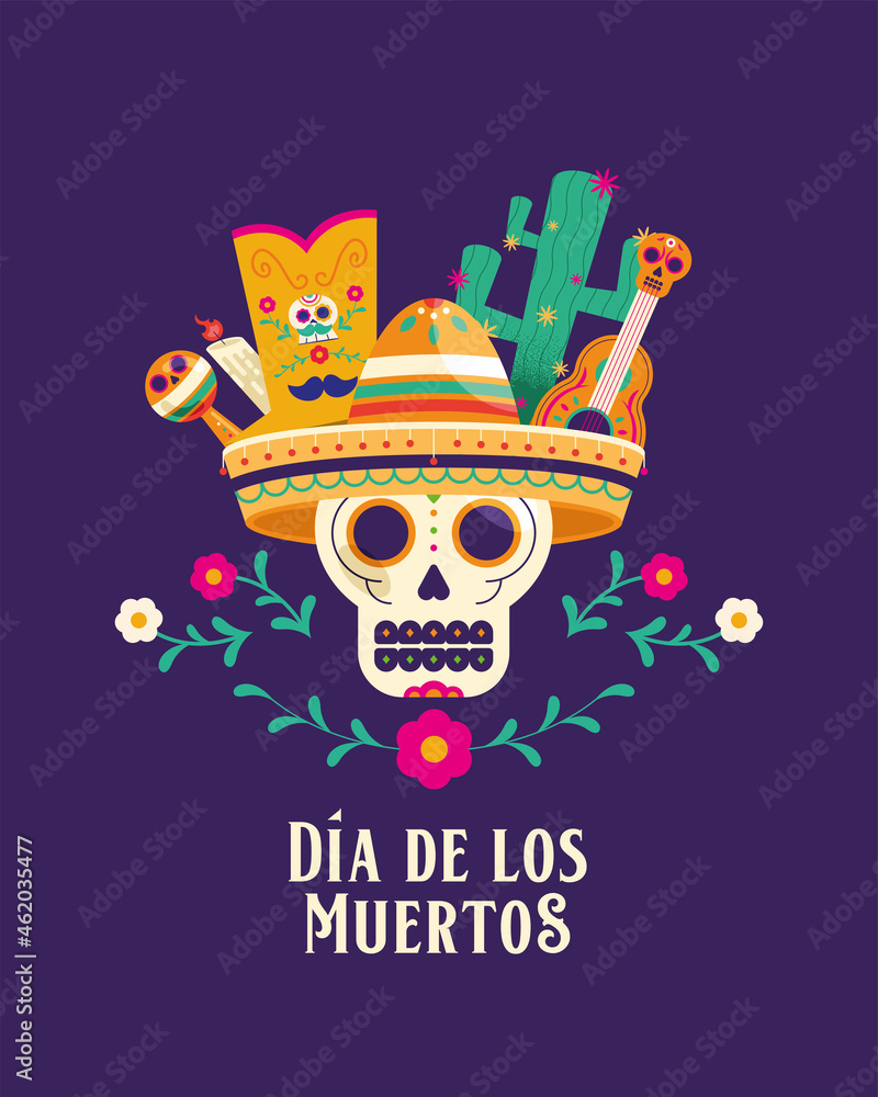 day of dead lettering