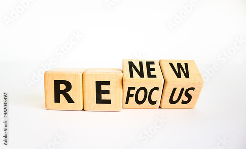 Принти на полотні Refocus and renew symbol