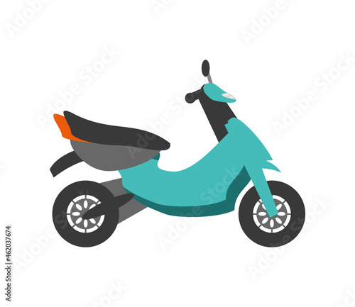 green motorbike icon