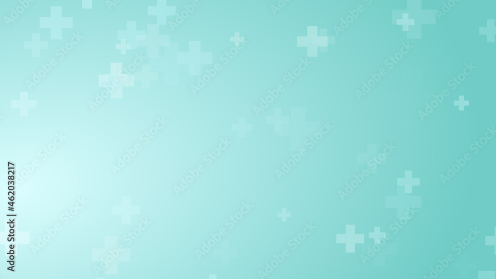 Medical health blue green cross pattern background. Abstract healthcare technology and science concept. Medical health blue green cross pattern background. Abstract healthcare technology and science concept.