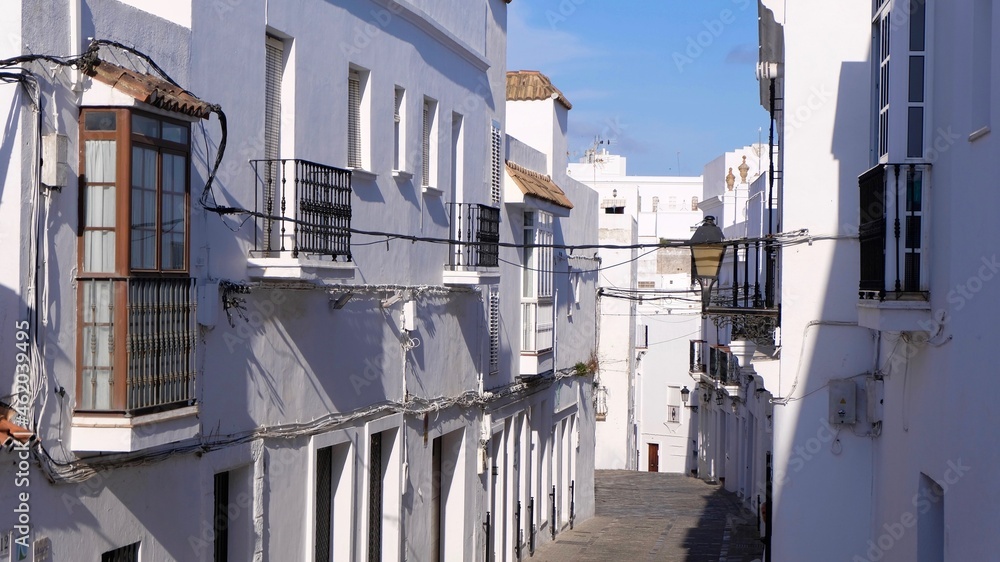 The Whitewashed Houses From Vejer De La Frontera, Andalusia The Whitewashed Houses From Vejer De La Frontera, Andalusia