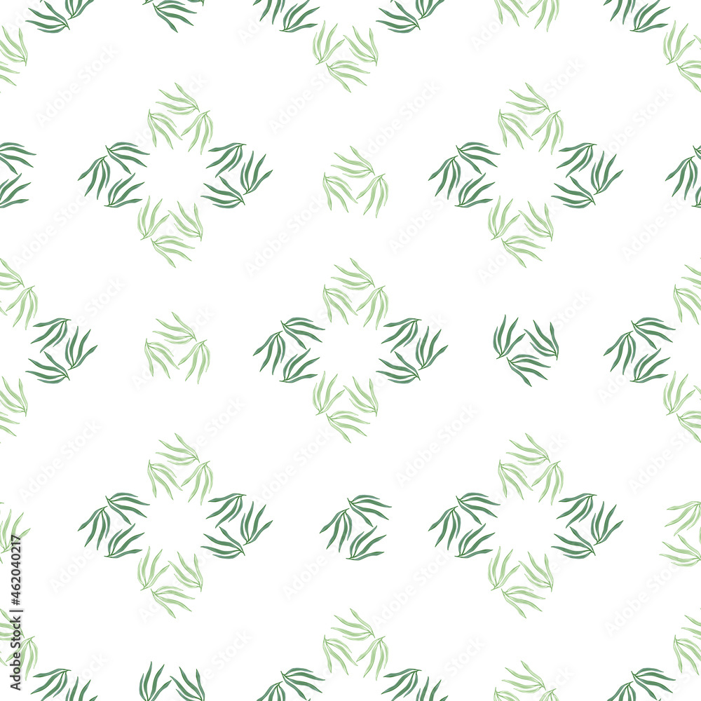 Modern leaves semless pattern. Modern leaves semless pattern.