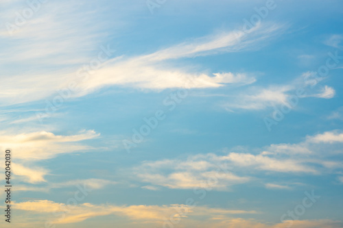 Fototapeta Naklejka Na Ścianę i Meble -  Blue sky or sky azure and white clouds blackground on daytime