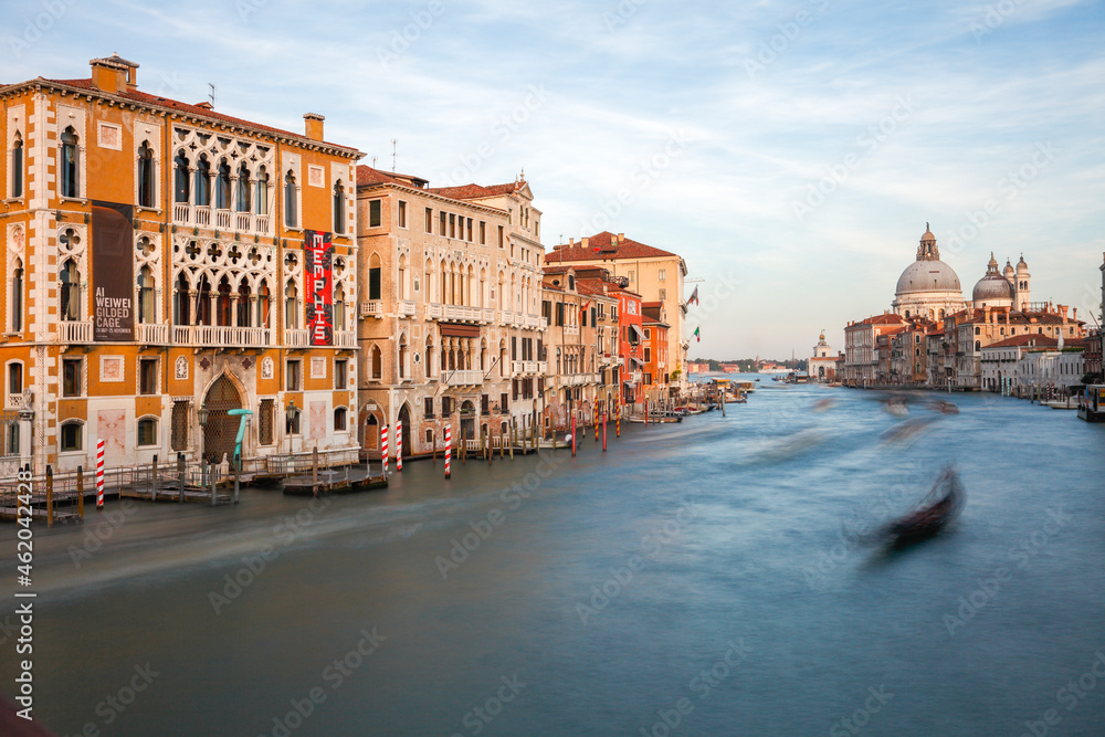View of The Cran Canal from the Accademia Bridge,Venice; Veneto; Italy.
