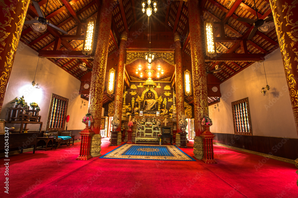 Church of The Emerald Buddha at Chiang Rai Province, Thailand.