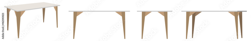 Beautiful modern wooden office and outdoor home table set with and with different pose and positions Beautiful modern wooden office and outdoor home table set with and with different pose and positions