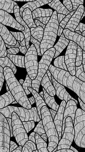 Doodles art for wallpaper decoration or textures
