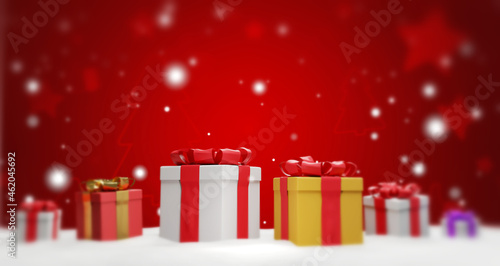 Christmas presents with rib...