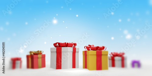 Christmas presents with rib...