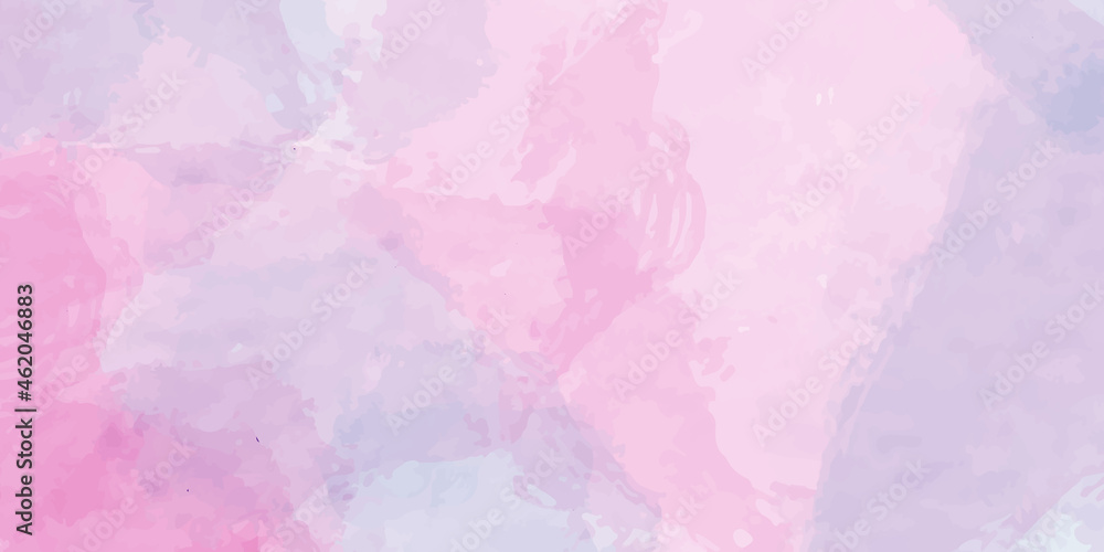 Pink watercolor background. Digital drawing.