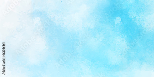 Sky blue shades watercolor background. blue watercolors, abstract background. 