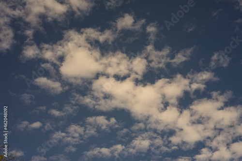 blue sky with clouds