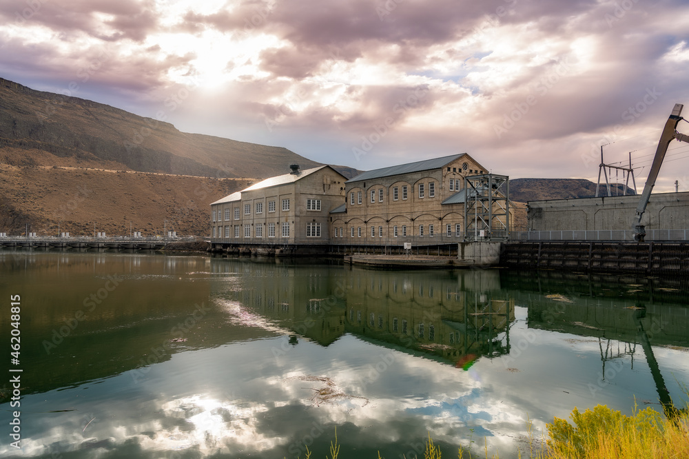 Historic Hydroelectric Dam on the Snake River Idaho