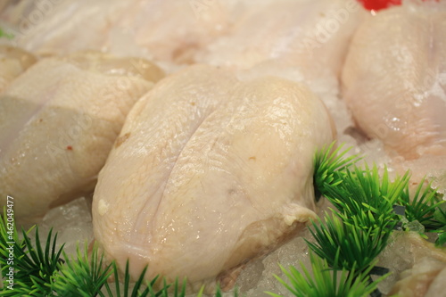 raw chicken on a plate
