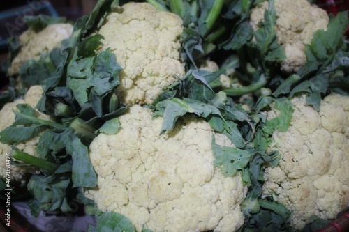 cauliflower on the market