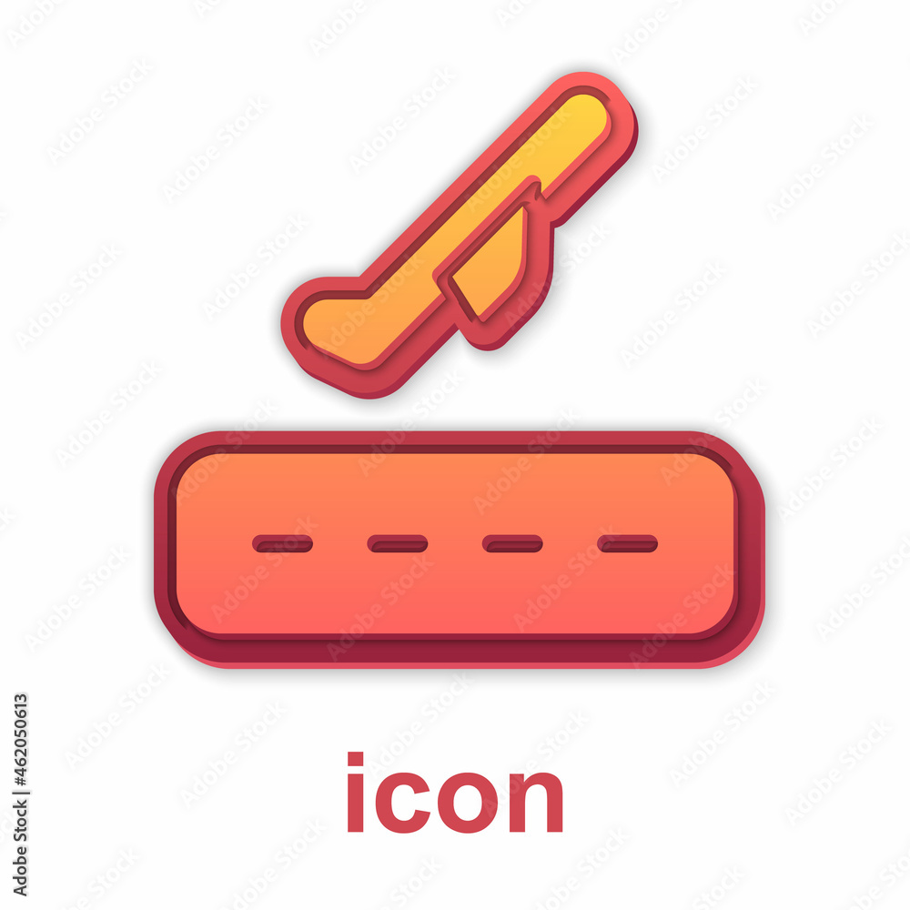 Gold Plane takeoff icon isolated on white background. Airplane transport symbol. Vector Gold Plane takeoff icon isolated on white background. Airplane transport symbol. Vector