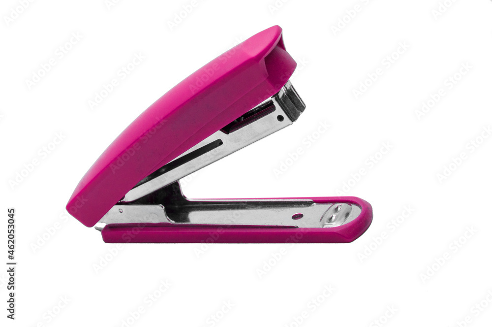 stapler on a white background. stationery tool. office work concept stapler on a white background. stationery tool. office work concept
