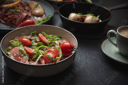 Tomato salad- food vegetarian © Digital Photo