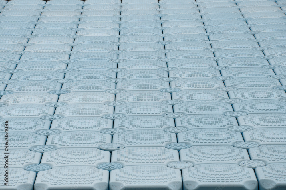 Obraz premium blue background. plastic pier. creative geometric texture