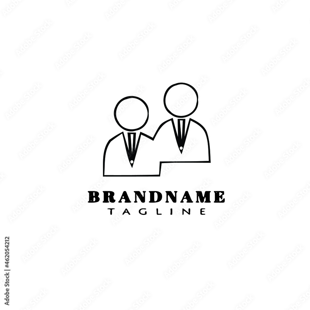 business group logo cartoon icon design black isolated vector illustration business group logo cartoon icon design black isolated vector illustration