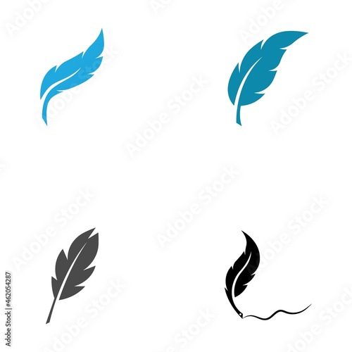 feather logo and symbol illustration © Muji76 ijum13719@gma