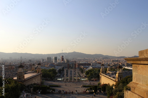 Fototapeta Naklejka Na Ścianę i Meble -  Barcelona skyline in a summer day 
