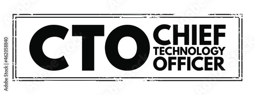 CTO - Chief Technology Officer acronym, business concept background