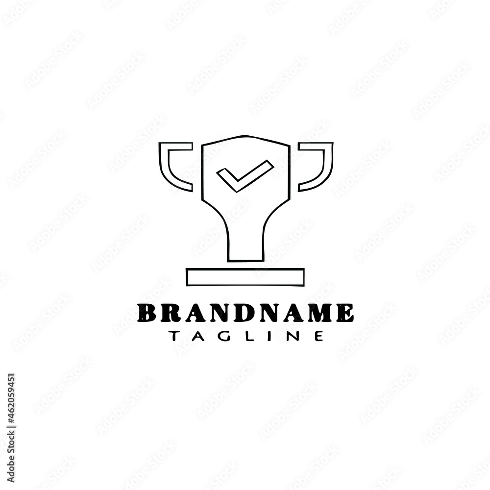 cute trophy logo cartoon icon vector illustration cute trophy logo cartoon icon vector illustration